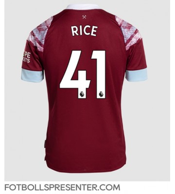 West Ham United Declan Rice #41 Hemma Matchtröja 2022-23 Kortärmad